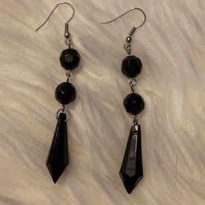EUC Black Chandelier Earrings